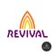 Revival text logo with fire symbols above.