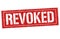 Revoked sign or stamp