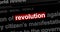 Revolution freedom rebel headline titles media with seamless loop