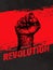 Revolution Social Protest Creative Grunge Vector Concept. Freedom Illustration on Rough Grunge Background