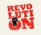 Revolution SocialProtest Creative Grunge Vector Concept on Rough Grunge Background