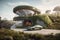 Revolutionary Rotating Home with Vertical Garden and Electric Supercar