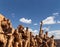 Revolutionary statues at Tiananmen Square in Beijing, China