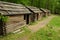 Revolutionary War cabin replicas