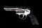 A Revolver Gun on a black background