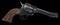 Revolver pistol firearm weapon gun isolated black background