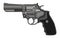 Revolver Pistol on white background. Vintage Colt Revolver Drawing