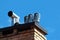 Revolving cowls eradicate downdraught in chimneys