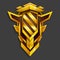 Reward icon for game interface. Cartoon achievement decoration for game.