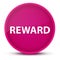 Reward luxurious glossy pink round button abstract