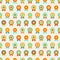 Reward seamless pattern of medal