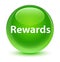Rewards glassy green round button