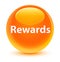 Rewards glassy orange round button