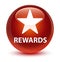 Rewards (star icon) glassy brown round button