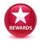Rewards (star icon) glassy pink round button