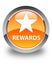 Rewards (star icon) glossy orange round button