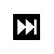 rewind button symbol sign icon. Simple glyph, flat  of Web icons for UI and UX, website or mobile application