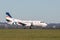 REX Regional Express Airlines Saab 340 twin engined regional commuter aircraft at Sydney Airport.