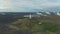 Reykjanes Lighthouse. Iceland. Aerial View