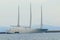 REYKJAVIK, ICELAND - JUNY 19th, 2021: Sailing Yacht A is a sailing yacht, owned by Russian billionaire Andrey Melnichenko. The