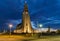 REYKJAVIK,ICELAND/NOVEMBER 01,2017: Hallgrimskirkja Cathedral an