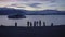 REYKJAVIK,ICELAND, OCTOBER 10,2019 The largest glacial lagoon in Iceland, silhouettes of people in front