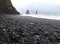 Reynisdrangur sea stacks and black sand beach, Vik of South Iceland