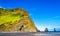 Reynisfjall Mountain at the black sand beach of Reynisfjara - Iceland