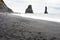 Reynisfjara Beach with Reynisdrangar stacks