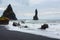 Reynisfjara lava beach view, south Iceland landscape