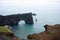 Reynisfjara lava beach view, south Iceland landscape