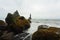 Reynisfjara lava beach view, south Iceland landscape