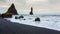 Reynisfjara lava beach view, south Iceland landscape