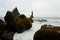 Reynisfjara lava beach view, south Iceland landscape