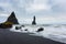 Reynisfjara lava beach view, south Iceland landscape