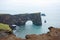 Reynisfjara lava beach view, south Iceland landscape