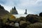 Reynisfjara lava beach view, south Iceland landscape