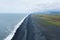 Reynisfjara lava beach view, south Iceland landscape