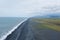 Reynisfjara lava beach view, south Iceland landscape