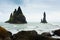 Reynisfjara lava beach view, south Iceland landscape