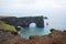 Reynisfjara lava beach view, south Iceland landscape