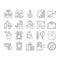 Rfid Chip Technology Collection Icons Set Vector .