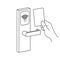 RFID Hotel Door Lock Illustration  