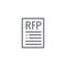 RFP Icon - request for proposal concept or idea