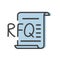 RFQ Request For Quotation acronym concept