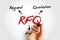 RFQ Request For Quotation - business process in which a company requests a quote from a supplier for the purchase of specific