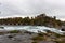 The Rheinfall railway bridge across the Rhine near Europe\\\'s largest waterfall. Links Schaffhausen and Winterthur