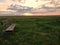 Rheinland-Pfalz countryside - The bench and the sunset