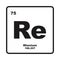 Rhenium element icon