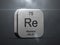 Rhenium element from the periodic table